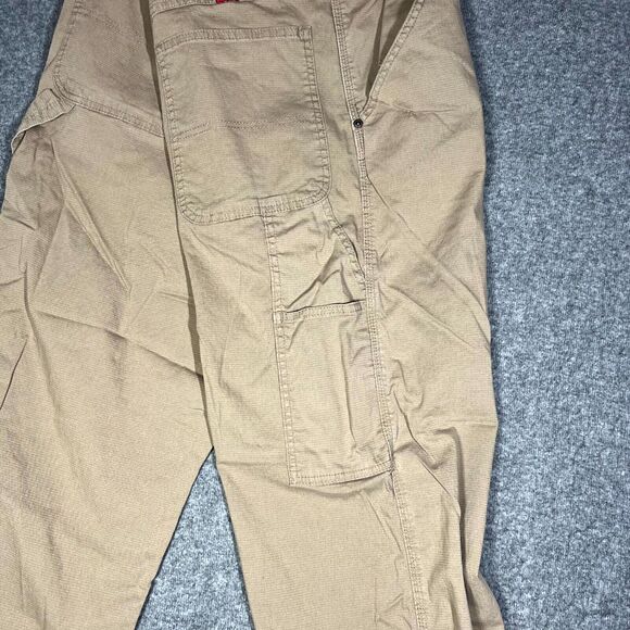Wrangler Pants Mens 42x30 (A: 40x28) Cargo Work Wear Carpenter Canvas - Picture 2 of 8